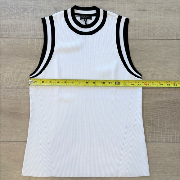 Rag & Bone Priya Varsity Stripe Knit Shell - Picture 4 of 8